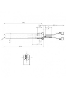 Resistenza Candeletta Stufa a pellet - 3/8 250W ORIGINALE PALLADIO