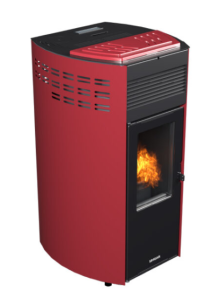 STUFA A PELLET CANALIZZATA ERICA PLUS 9,6 KW
