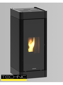 STUFA A PELLET AUTOPULENTE SCHUSTER ITALIA CLEA 15 KW CANALIZZATA 5S