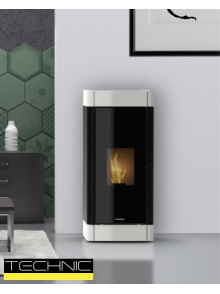 STUFA A PELLET AUTOPULENTE SCHUSTER ITALIA CLEA 15 KW CANALIZZATA 5S