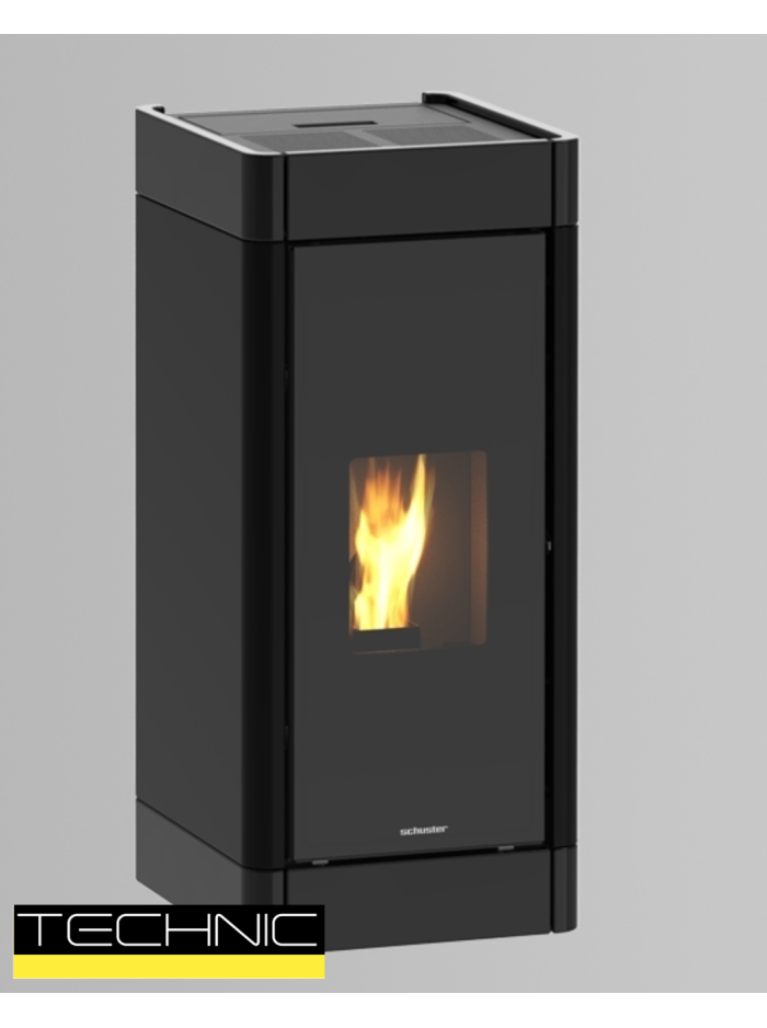 STUFA A PELLET AUTOPULENTE SCHUSTER ITALIA - CLEA AU 11 KW CANALIZZATA E 5S