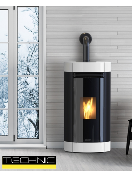 STUFA A PELLET SCHUSTER ITALIA - ADNA 10 KW CANALIZZATA 5S