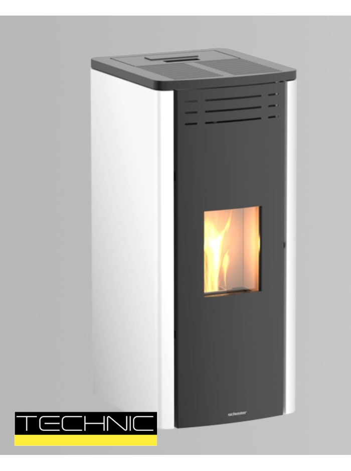 STUFA A PELLET AUTOPULENTE SCHUSTER ITALIA - ILDE 10 KW CANALIZZATA 5S