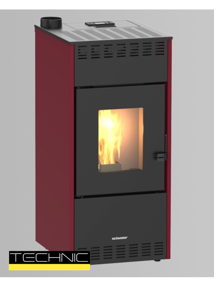 STUFA A PELLET AUTOPULENTE SCHUSTER ITALIA - RHEA 10 KW 5S