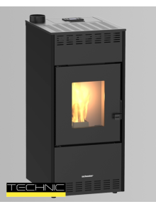 STUFA A PELLET AUTOPULENTE SCHUSTER ITALIA - RHEA 10 KW 5S