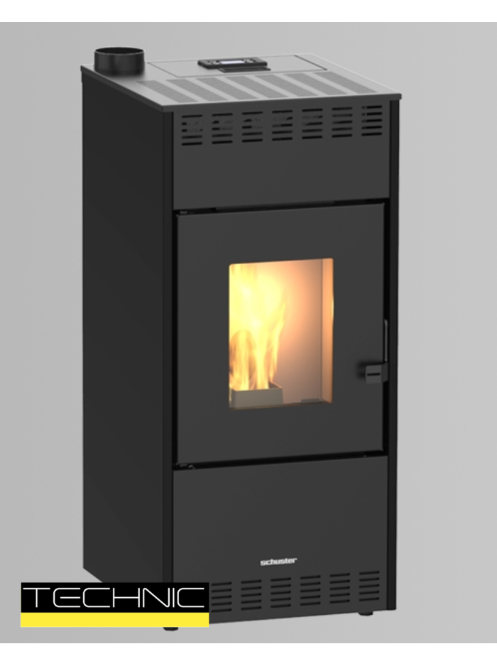 STUFA A PELLET AUTOPULENTE SCHUSTER ITALIA - RHEA 10 KW 5S