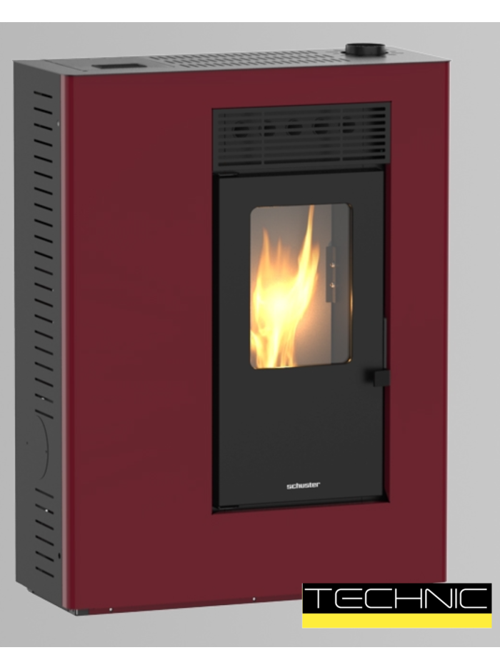 STUFA A PELLET SLIM AUTOPULENTE SCHUSTER ITALIA - TIANA 10 KW CANALIZZATA 5S