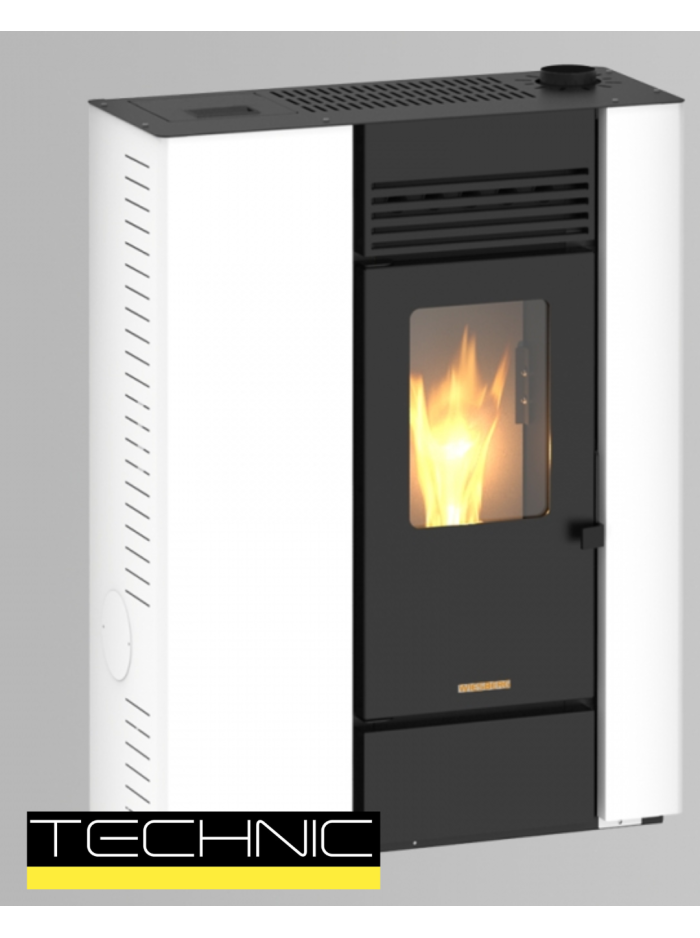 STUFA A PELLET SLIM AUTOPULENTE SCHUSTER ITALIA - TIANA 10 KW CANALIZZATA 5S
