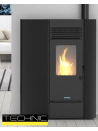 STUFA A PELLET SLIM ITALICAL - GENOVA 10 KW CANALIZZATA