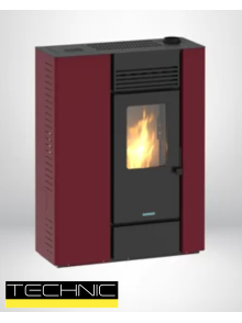 STUFA A PELLET SLIM ITALICAL - GENOVA 10 KW CANALIZZATA