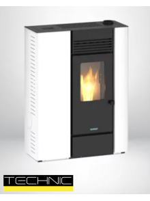 STUFA A PELLET SLIM ITALICAL - GENOVA 10 KW CANALIZZATA