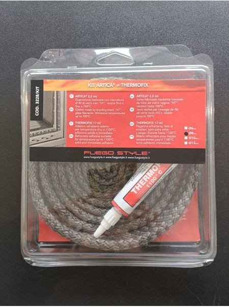 copy of Kit guarnizione Diam.6mm professionale, resistente fino a 750° con adesivo