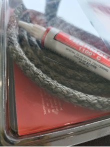 copy of Kit guarnizione Diam.6mm professionale, resistente fino a 750° con adesivo