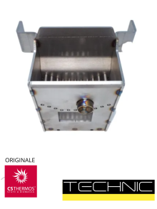 BRACIERE UNA RESISTENZA ORIGINALE CS THERMOS FORO 50X30 STUFA A PELLET