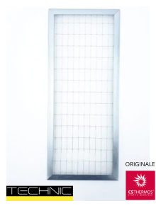 FILTRO ARIA ORIGINALE CS THERMOS 160X380X12 MM PER STUFE A PELLET