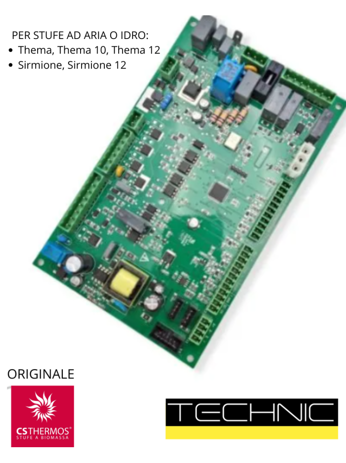 SCHEDA MADRE ELETTRONICA X TUTTE LE STUFE A PELLET BIOMASSA E IDRO CS THERMOS