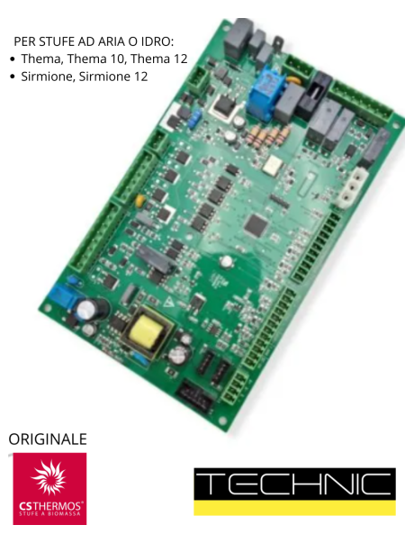 SCHEDA MADRE ELETTRONICA X TUTTE LE STUFE A PELLET BIOMASSA E IDRO CS THERMOS