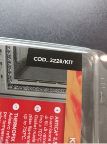 copy of copy of copy of Kit guarnizione Diam.6mm professionale, resistente fino a 750° con adesivo