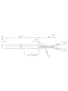 Resistenza Candeletta Stufa Pellet d.12,5 350W 180mm