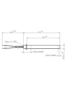 Resistenza Candeletta Stufa Pellet d.12,5 350W 170mm